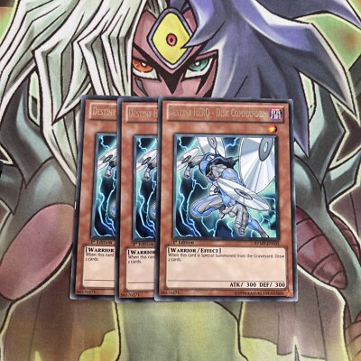 RYMP-EN035 x3 Destiny HERO - Disk Commander Rare Excellent Conditon Yugioh-image