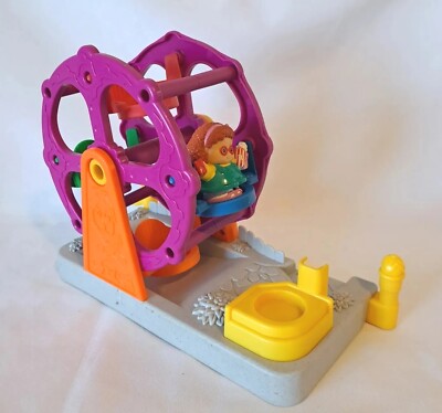 Vtg Fisher Price Little People Musical Ferris Wheel w/ Sound & Lights w/ Girl -image