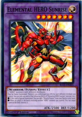 Elemental HERO Sunrise BLC1-EN155 Yu-Gi-Oh! Light Play 1st Edition-image