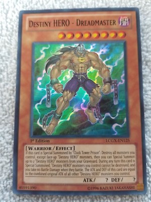 Destiny Hero Dreadmaster LCGX-EN125 - YUGIOH - 1st Ed Super Rare- NMT - Free S/H-image