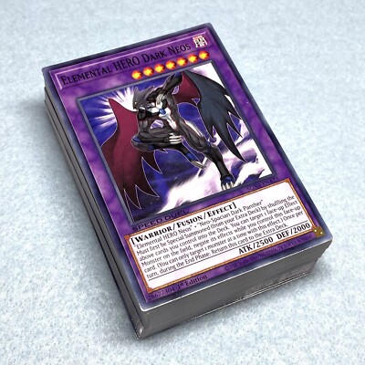Yugioh GX Jaden Yuki 69 Card Deck Neo Spacian Elemental HERO Fusion NM-image