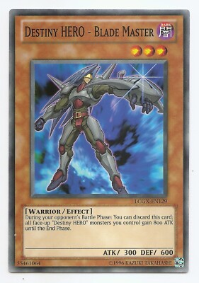 Destiny HERO - Blade Master LCGX-EN129 Yu-Gi-Oh Card (Unl) New-image