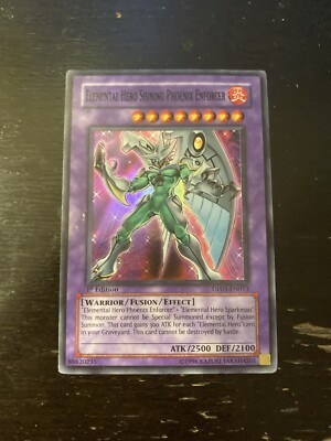Yugioh - Elemental Hero Shining Phoenix Enforcer DP05-EN013 Super Rare 1st NM!!-image