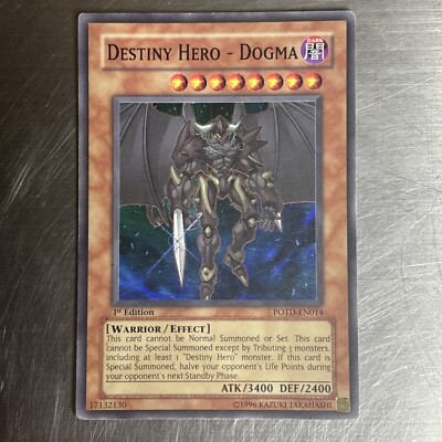 Yugioh - Destiny Hero Dogma POTD-EN014 Super Rare 1st Edition-image