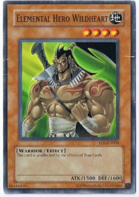 Yu Gi Oh Konami Trading Card Elemental Hero Wildheart-image