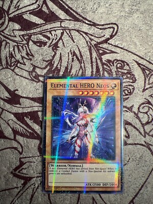 Elemental HERO Neos Waifu YuGiOh HOLO Foil Rare Goddess Story Doujin Card - NM-image
