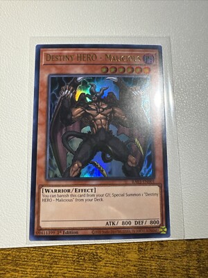 Destiny HERO - Malicious (UR) RA03-EN001 Quarter Century Bonanza 1st Edition-image