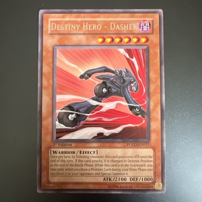 Yugioh Destiny Hero - Dasher  POTD-EN017 1st Edition Rare LP-image