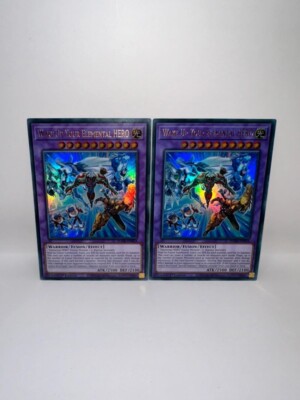 Yu-Gi-Oh 2x Wake Up Your Elemental Hero MAZE-EN014 Ultra Rare 1st Edition-image