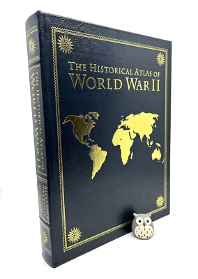 EASTON PRESS Historical Atlas of World War II Swanston Leather WWII Maps Photos-image