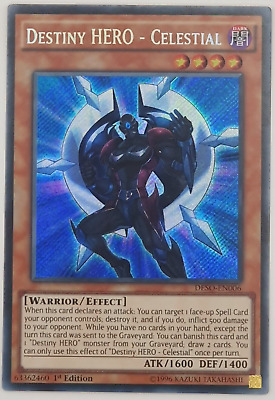 Destiny HERO - Celestial - DESO-EN006 - Secret Rare 1st Edition Yugioh-image