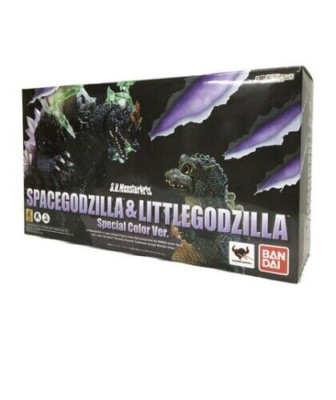 S.H.Monster Arts Space Godzilla & Little Godzilla Special Color Ver. Bandai-image