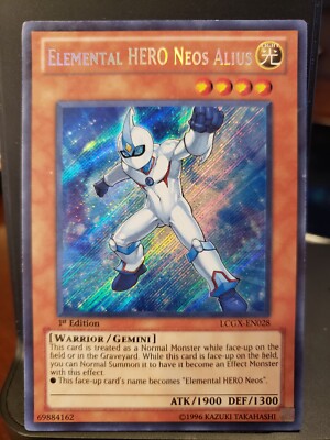 Elemental HERO Neos Alius - LCGX-EN028 - Secret Rare - 1st Edition Yugioh-image