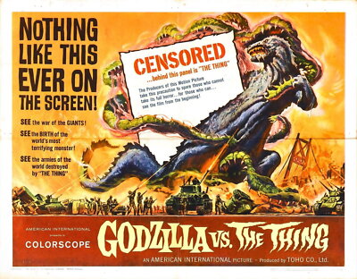 72998 GODZILLA VS. THE THING Movie RARE Monster Movie Wall Decor Print Poster-image