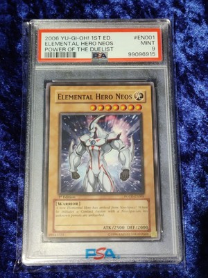 PSA 9 - POTD-EN001 - Elemental Hero Neos - 1st Edition - 2006 Yu-Gi-Oh! MT - -image