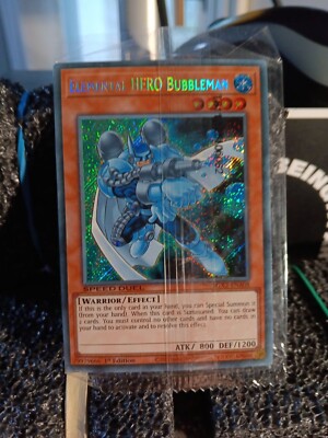 Yu-Gi-Oh! Elemental Hero Bubbleman SGX2-ENB08 NM Secret Rare Yugioh Card -image