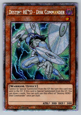 Destiny HERO - Disk Commander Yugioh RA03-EN176 Platinum Secret Rare PSR NM-image
