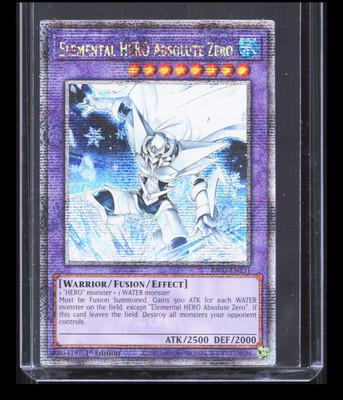 Yugio Elemental HERO Absolute Zero RA03-EN231 (QCR) 25th Anniversary Bonanza-image