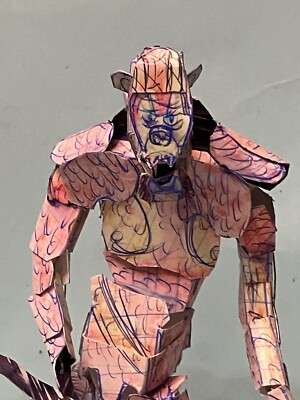 ORIGAMI Monster Arts GxK:Scar King (2024) Custom Handmade Action Figure Kaiju-image