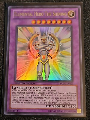 Elemental Hero The Shining - YG06-EN001  - Ultra Rare NM Yugioh-image