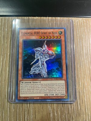 Yugioh Elemental HERO Spirit Of Neos. TCG 1st edition. NM super rare -image