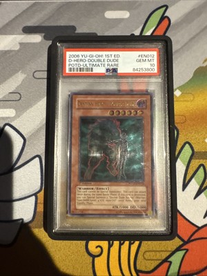 Yu-Gi-Oh! PSA 10 Destiny Hero - Double Dude  Ultimate Rare 1st Edition-image