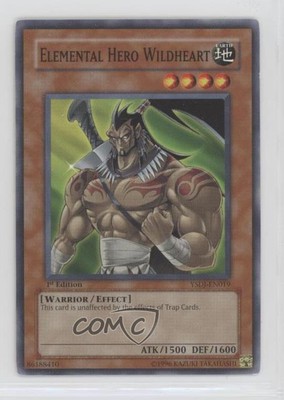 Elemental HERO Wildheart 1st Ed. YuGiOh Jaden Yuki Starter Deck #YSDJ-EN019 0yj1-image