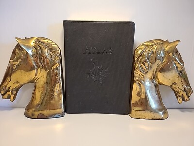Traveler's Atlas Geographic Handbook Maps Black Leather Cover Graphic Image 4x6