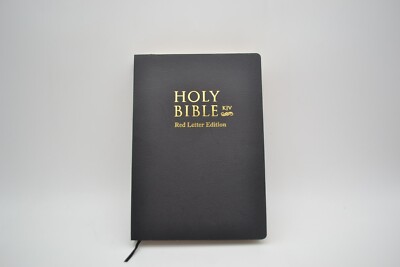 Holy Bible Red Letter Edition, Old & New Testaments Hardcover, Faux Leather, KJV-image