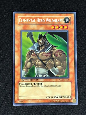 YUGIOH ELEMENTAL HERO WILDHEART GSE-EN001 SECRET LIGHT PLAY-image
