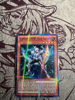 Elemental HERO Solid Waifu YuGiOh HOLO Foil Rare Goddess Story Doujin Card - NM-image