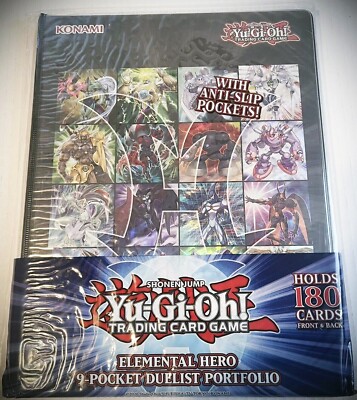Konami Yu-Gi-Oh! ELEMENTAL HERO 9-Pocket Portfolio Album (Holds 180 Cards)-image