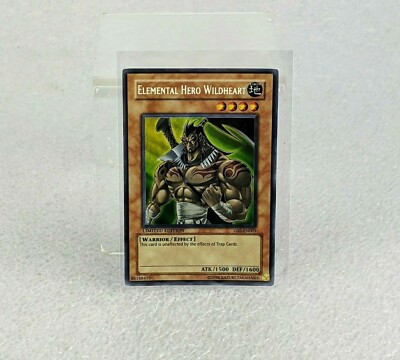 1996 Yu-Gi-Oh YuGiOh Holo Card Elemental Hero Wildheart GSE-EN001 Limited Ed-image