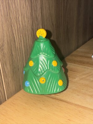 Fisher Price 1999 Little People Musical 3” Christmas Tree Sound Vintage Works!-image