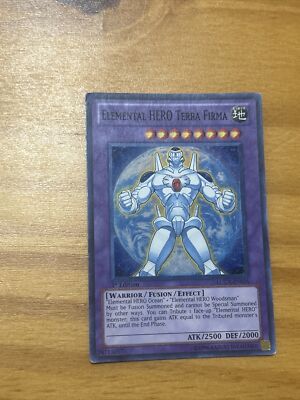 Yugioh - Elemental hero Terra Firma - Super Rare - LCGX-EN075 - Near Mint-image
