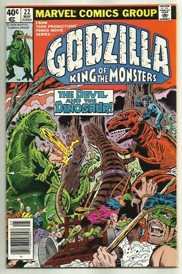 GODZILLA #22 (Devil Dinosaur Cover & Story, Herb Trimpe Art) Marvel, 1979-image