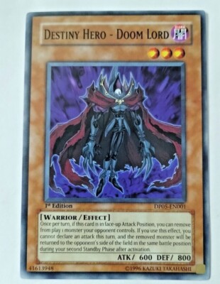 YuGiOh Destiny Hero - Doom Lord Duelist Pack 5: Aster Phoenix DP05-EN001 - NOS-image