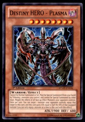 Yu-Gi-Oh! 1st Edition Destiny HERO - Plasma #RYMP-EN036 Light Play-image