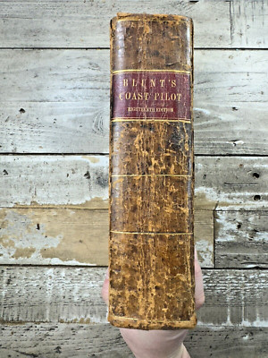 1857 Antique Navigation Book 