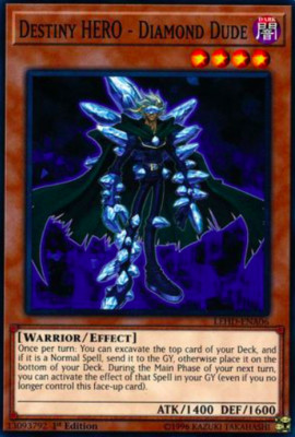 1X NM Destiny HERO - Diamond Dude - LEHD-ENA06 - Common 1st Edition yugioh-image