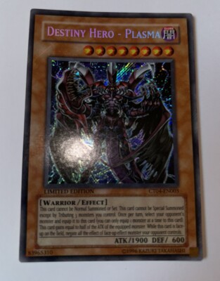 Yu-Gi-Oh - DESTINY HERO - PLASMA - CT04-EN003 - Secret - NM/M P-image