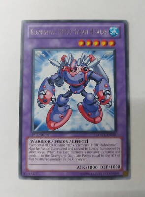 LCGX-EN051 Elemental Hero Steam Healer Rare 1st Edition Mint Yugioh Card-image