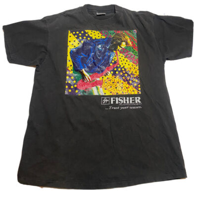Vintage Fisher Audio Video T-Shirt Size Xl Single Stitch C2￼-image