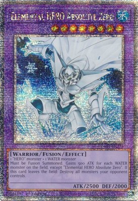 Yugioh! Elemental HERO Absolute Zero - RA03-EN231 - Quarter Century Secret Rare -image