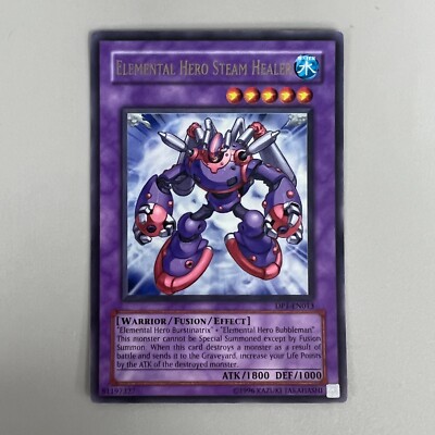 ELEMENTAL HERO STEAM HEALER CARD YU-GI-OH YUGIOH TRADING CARD GAME 1996-image