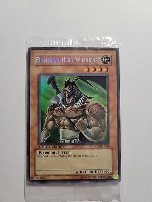 Yugioh Elemental Hero Wildheart GSE-EN001 SEALED Limited Edition NM-image