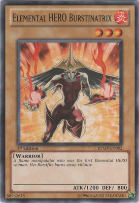4x Lightly Played Elemental HERO Burstinatrix  - RYMP-EN002 - Common - 1st Editi-image