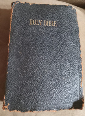 Holy Bible 1947 KJV Authorized NOT Signed  Indexed Red Letter Large Type-image