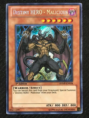 YuGiOh! Destiny HERO - Malicious RYMP-EN034 1st Edition - Heavy Play-image