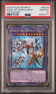 Wake Up Your Elemental HERO Yugioh 2024 MP24 Quarter Century Secret 1st PSA 10-image